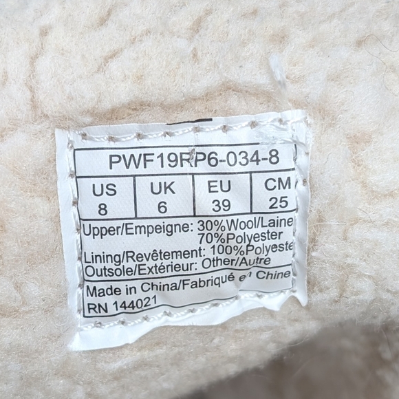 Pendleton Caravan Cabin Fold Wool Slipper Grey Women's 8 - Picture 10 of 12